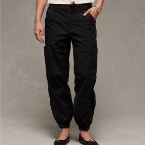 American Eagle Lightweight Charcoal Gray Cargo Pants Relaxed Fit